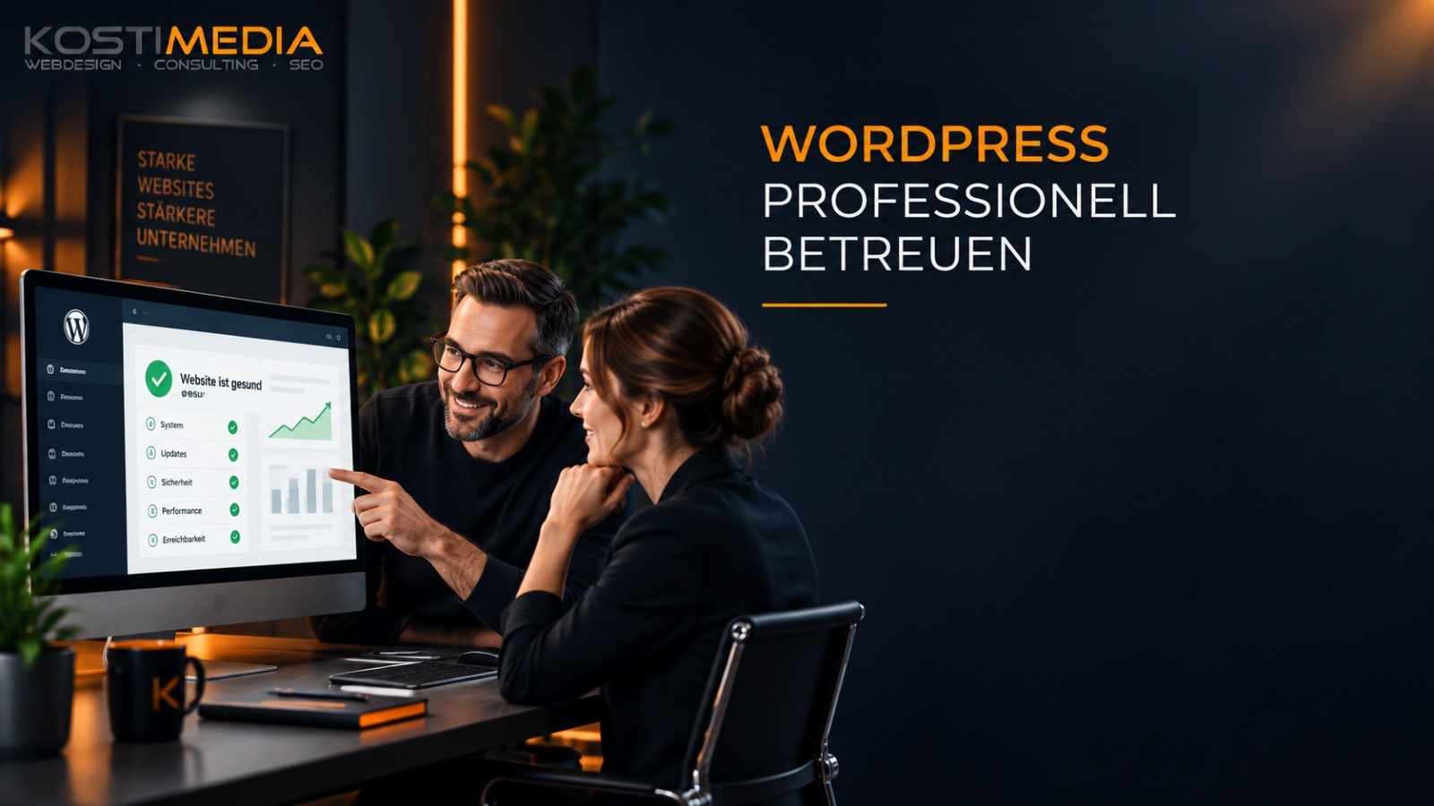 Professioneller WordPress-Wartungsvertrag von KOSTIMEDIA